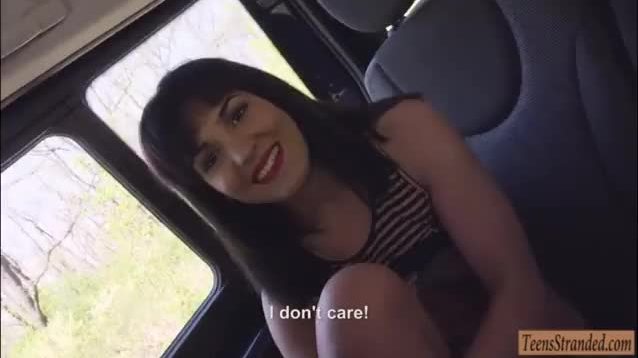 Tight teen babe bella beretta slammed in the backseat