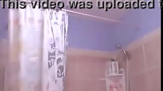 Teen naked in shower for webcam show