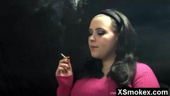 Wicked smoking woman pounded